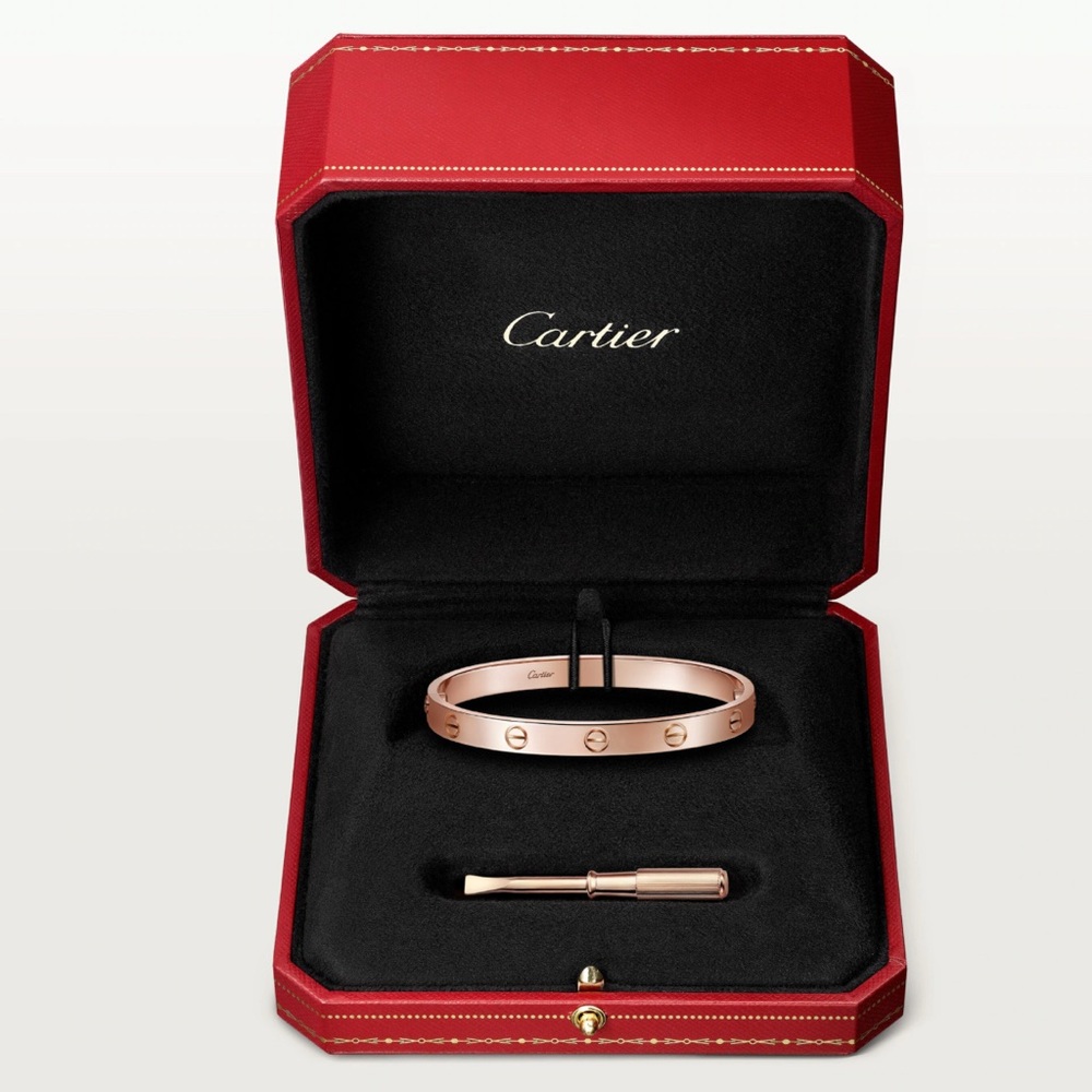 CARTIER LOVE BRACELET, CLASSIC MODEL, ROSE GOLD - Picture 11 of 11